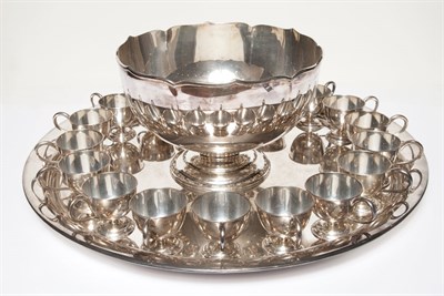 Lot 315 - Japanese Sterling Silver Punch Service...