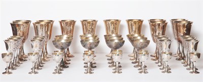 Lot 316 - Japanese Sterling Silver Stemware Service...