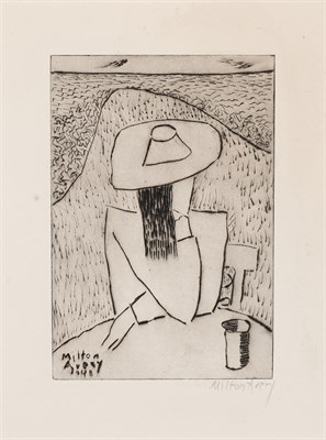 Lot 4 - Milton Avery (1885-1965) MARCH AT A TABLE...