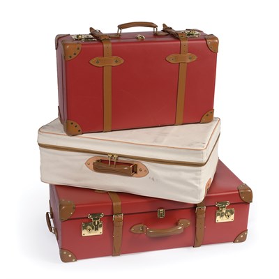 Lot 127 - Graduated Set of Three Globe Trotter Red Hard...