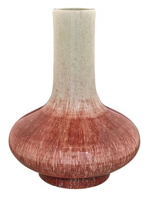 Lot 67 - Chinese Flambe Glazed Porcelain Bottle Vase...
