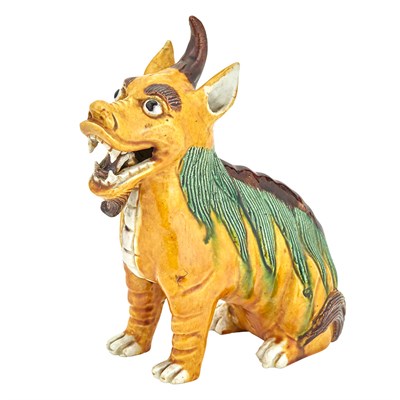 Lot 86 - Chinese Glazed Porcelain Qilin 19th Century...