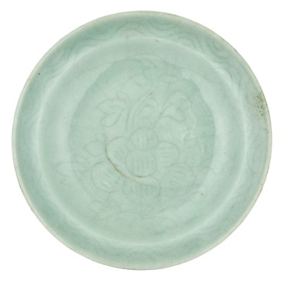 Lot 28 - Chinese Longquan Celadon 'Kinuta' Dish...