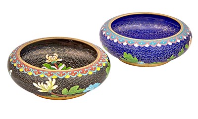 Lot 51 - Two Chinese Cloisonné Bowls 20th Century...