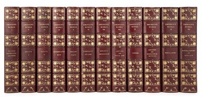 Lot 139 - EMERSON, RALPH WALDO. The Complete Works....