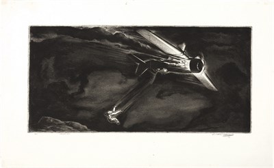 Lot 101 - William Heaslip (1898-1970) BAILING OUT;...