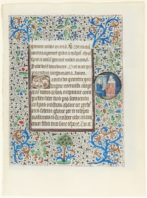 Lot 144 - [MANUSCRIPT] Original leaf extracted from a...