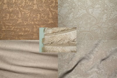 Lot 176 - Group of Upholstery Fabric Bolts in neutral...