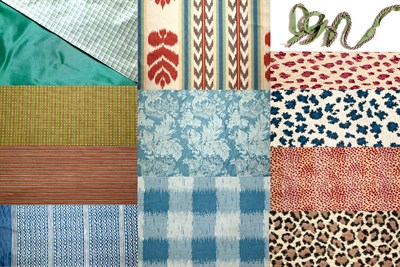Lot 191 - Group of Silk and Upholstery Fabric Bolts...