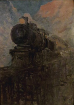 Lot 62 - Carl Kraft American, 1884-1938 Freight Train...