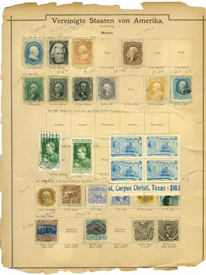 Lot 1018 - Olde Tyme World Collection of Postage Stamps...