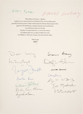 Lot 219 - HOCKNEY, DAVID Hockney's Alphabet. London:...