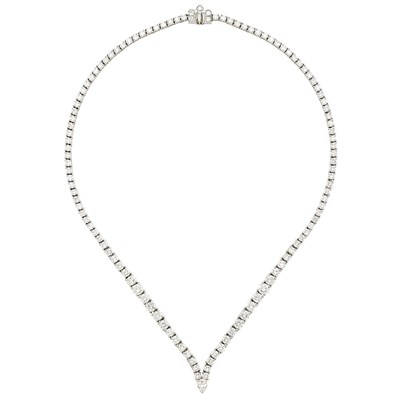 Lot 50 - Platinum and Diamond Necklace, Cartier