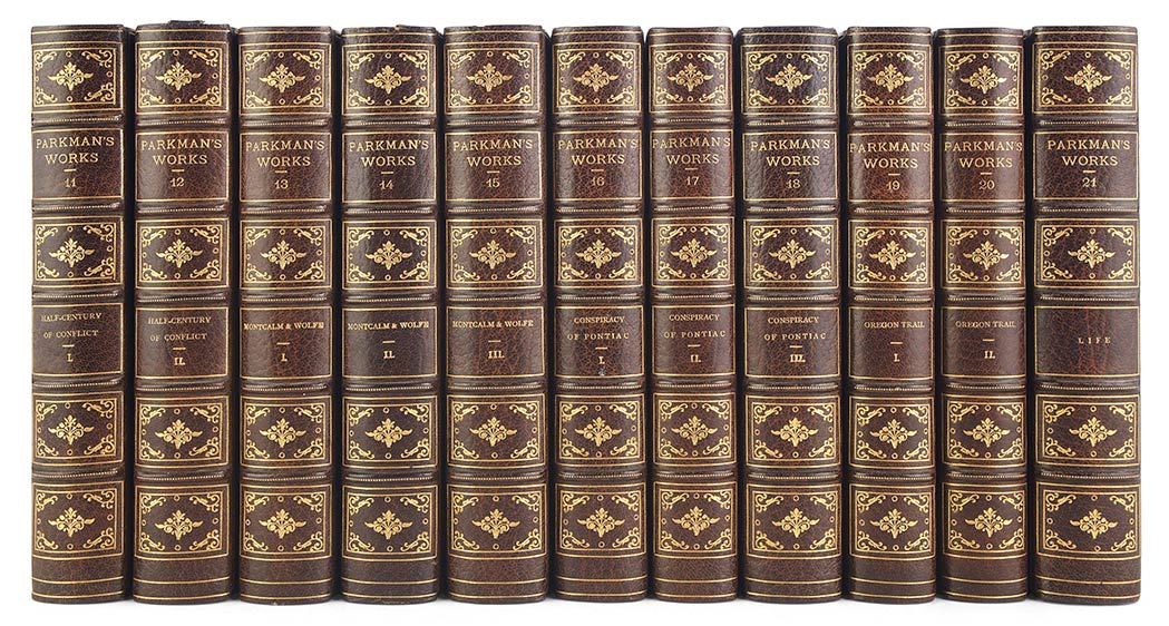 Lot 140 - PARKMAN, FRANCIS Works. Boston: Little, Brown,...