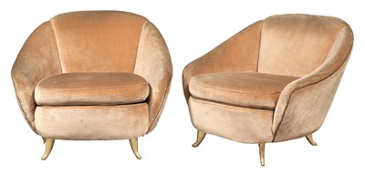 Lot 210 - Pair of Gio Ponti Gilt Aluminum and...