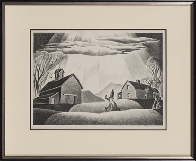 Lot 116 - Dale Nichols PARTNERS Lithograph, 1950, signed...