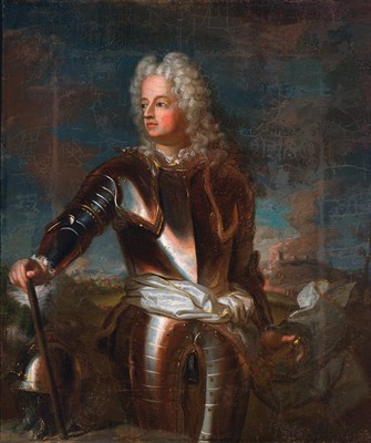 Lot 37 - Manner of Hyacinthe Rigaud A Princely Military...