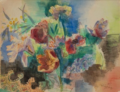 Lot 62 - Jean Dufy French, 1888-1964 Bouquet de Fleurs,...
