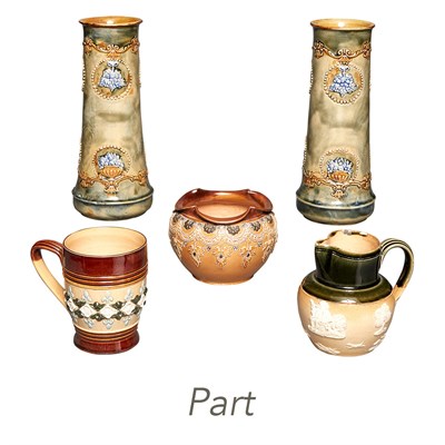 Lot 192 - Group of Royal Doulton Glazed Pottery Articles...