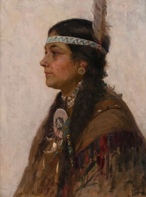 Lot 147 - Gaetano Capone Italian, 1845-1920 Indian Woman...
