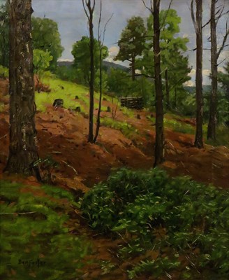 Lot 40 - Ben Foster American, 1852-1926 Wooded Hill...