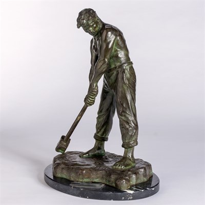 Lot 23 - Victor Demanet Belgian, 1895-1964 Le Marteleur...