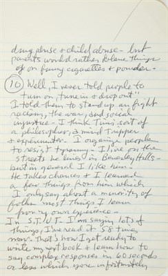 Lot 38 - HOFFMAN, ABBIE Manuscript notebook of...