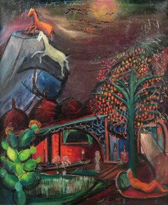 Lot 96 - Nahum Tschacbasov Mountains and Interior, 1945...