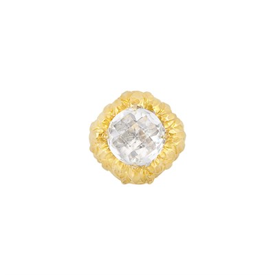 Lot 185 - Gold and Rock Crystal Dome Ring, David Webb
