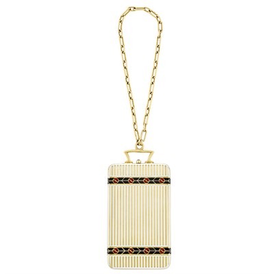 Lot 327 - Gold and Enamel Minaudière, Van Cleef & Arpels, Paris