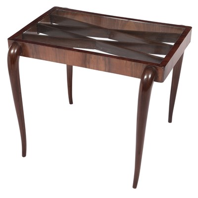 Lot 220 - Italian Mid-Century Style Mahogany and Glass...