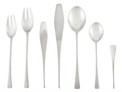 Lot 190 - Jens Quistgaard Sterling Silver Tjorn Flatware...