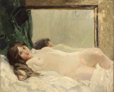 Lot 19 - George Elmer Browne American, 1871-1946 Nude...