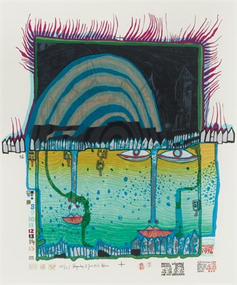 Lot 115 - Friedensreich Hundertwasser BURNING WINTER (K....