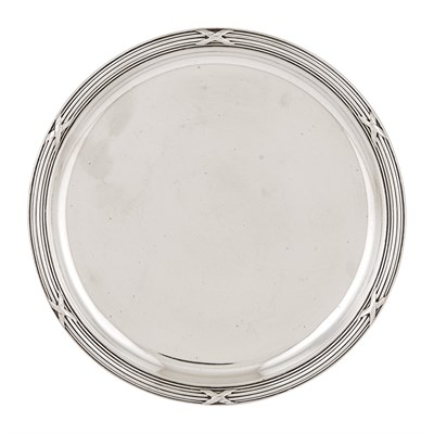 Lot 144 - Fabergé Silver Waiter Workmaster Alexander...