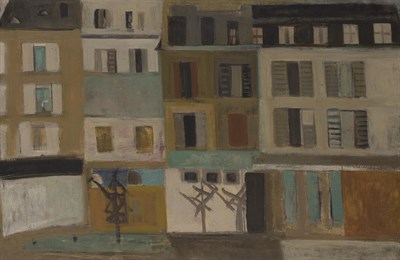 Lot 130 - Janice Biala American, 1903-2000 Facades, 1949...