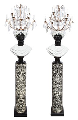 Lot 334 - Pair of Piero Fornasetti Glazed Ceramic,...