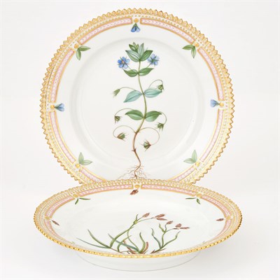 Lot 439 - Set of Sixteen Royal Copenhagen Flora Danica...