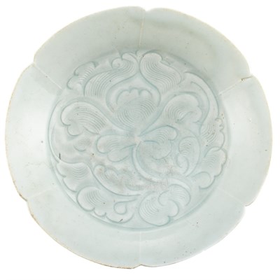 Lot 26 - Chinese Qingbai Carved Lobed Dish Song Dynasty...