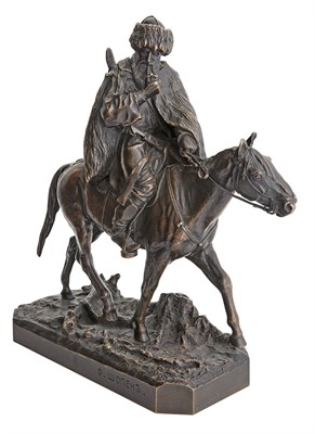 Lot 175 - Russian Bronze Group of a Circassian on...