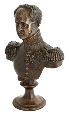 Lot 210 - Russian Bronze Bust of Emperor Alexander I...