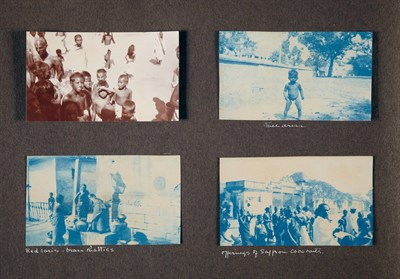Lot 35 - [INDIA] Album of photographs headed "India...
