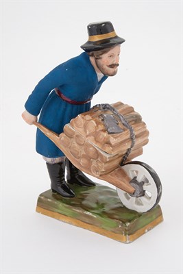 Lot 164 - Russian Porcelain Inkwell in the Form of a...