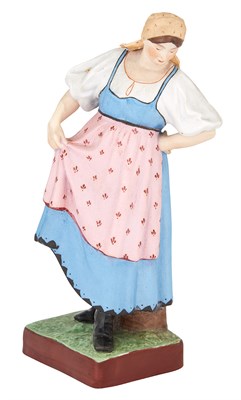 Lot 171 - Russian Porcelain Figure of a Dancing Peasant...