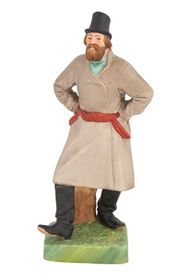 Lot 172 - Russian Porcelain Figure of a Dancing Peasant...