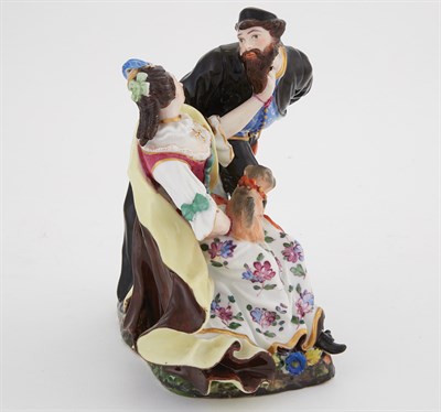 Lot 170 - Russian Porcelain Group of Pantalone and...