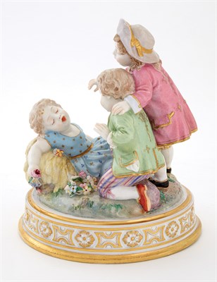 Lot 169 - Rare Russian Porcelain Group of Pranksters...