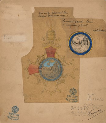Lot 418 - Two Designs: Cross of the Order of St. Anthony...