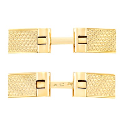 Lot 140 - Pair of Gold Cufflinks, Van Cleef & Arpels, France