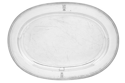 Lot 115 - Russian Silver Platter Grachev, St. Petersburg,...